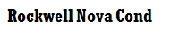 Rockwell Nova Cond